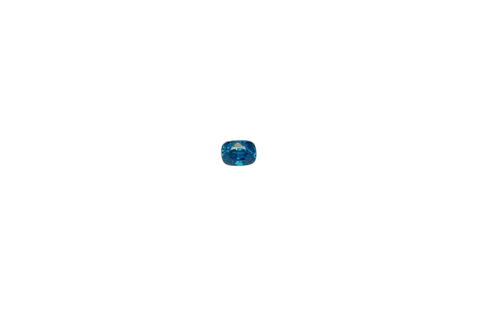 3.02ct Natural Blue Zircon Cushion Cut Loose Gemstone From Cambodia — view 4